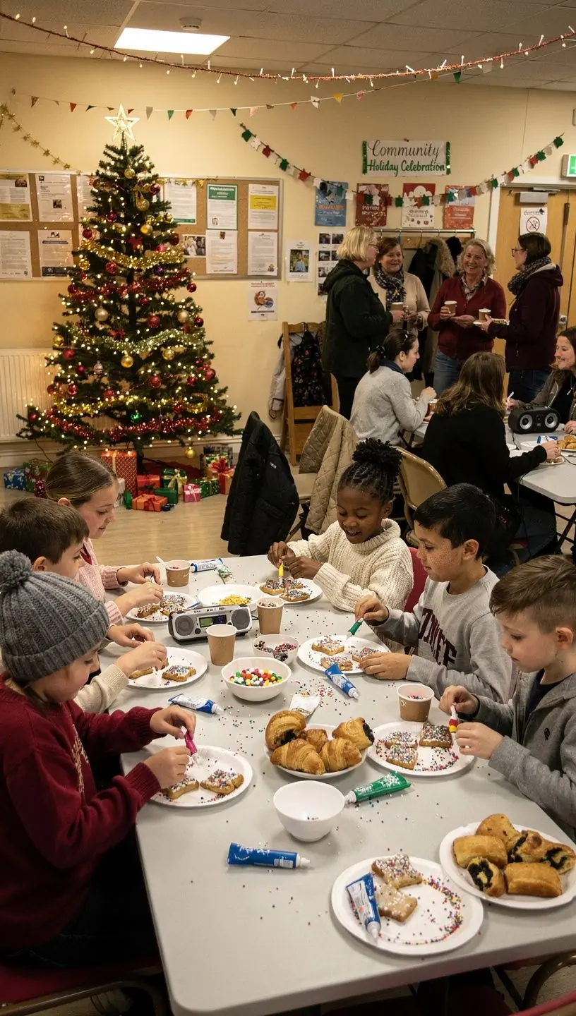Community gathering showcasing local events and activities